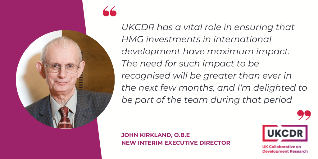 UKCDR appoints Interim Executive Director
